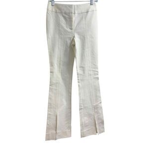 Derek Lam NWT 10 Crosby Soft White Lucia Front Slit Trousers Size 2‎ MSRP $375